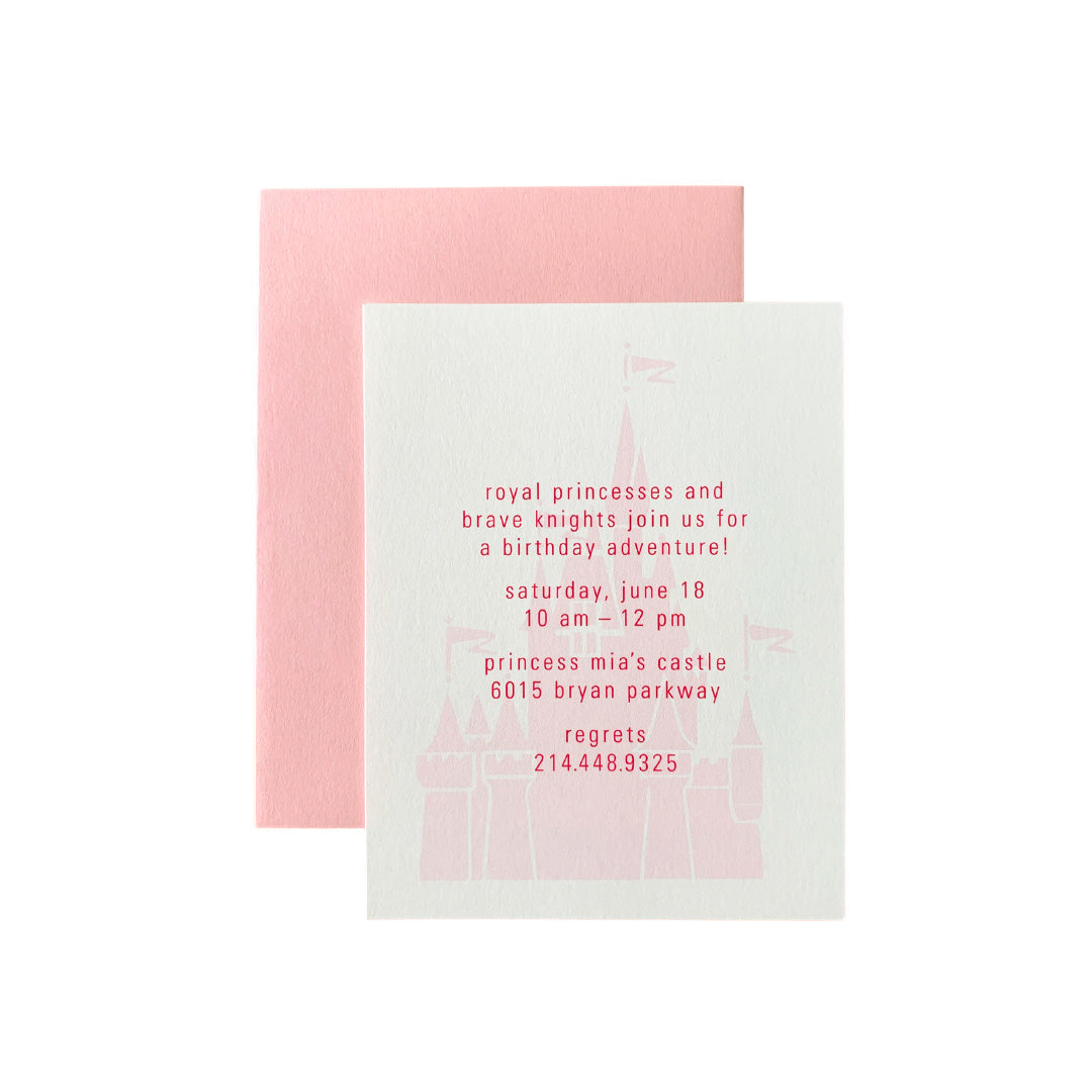 Princess Castle Invitations Digital, Yozo Studio